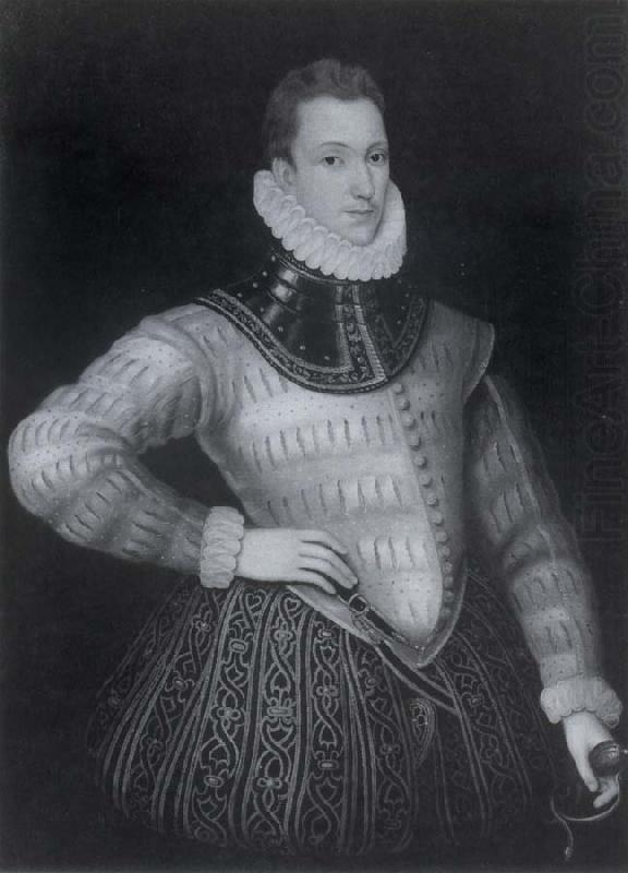 Sir Philip Sidney was still clean-shaven when he died of wounds incurred at the siege of Zutphen in 1586, unknow artist